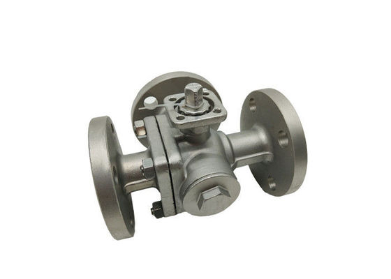 Beli GB Standar CF8M T Port Three Way Flange End Ball Valve online manufacture