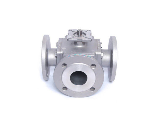 Beli PN16 PN25 PN40 3 Arah WCB Flange End Ball Valve online manufacture