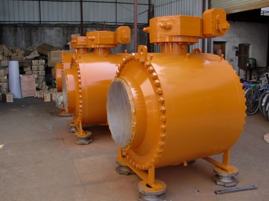 Harga bagus API607 Double Block Bleed Ball Valve, WCB Side Entry Ball Valve on line