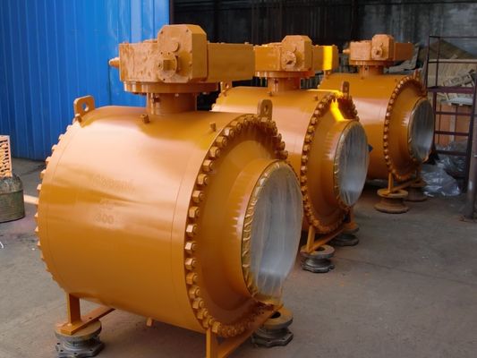 Harga bagus BW Berakhir PTFE Seat 300LB Trunnion Mounted Ball Valve on line