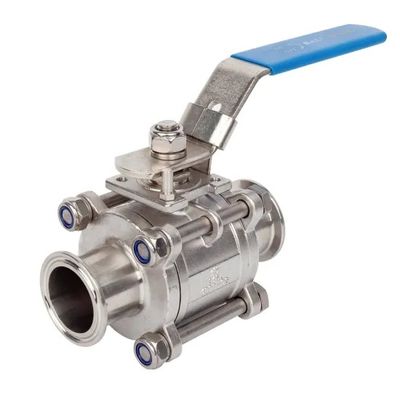 Harga bagus Manual Type Clamp Ball Valve, Sanitary 3pc Ball Valve on line