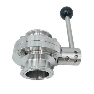Harga bagus ISO9001 Max 145psi SS304 Katup Kupu-Kupu Higienis on line