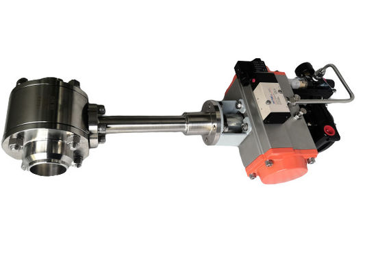 Harga bagus PN40 Cryogenic SS304 Pneumatic Actuated Ball Valve on line