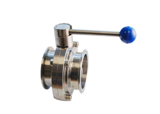 Harga bagus Katup Kupu-kupu Penjepit Tri Clamp TP3016L Stainless Steel DN10 yang dipoles on line