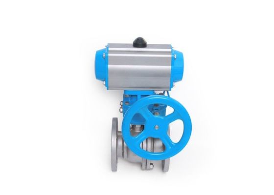 Harga bagus DIN3337 Double Flange Pneumatic Actuated Ball Valve on line