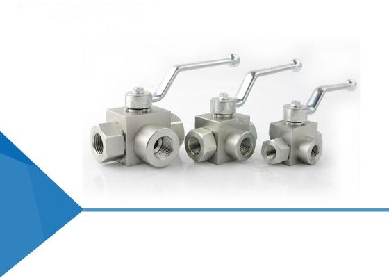Harga bagus 31.5MPa Male Thread 3 Way Hydraulic Ball Valve on line